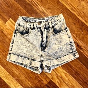 American Apparel Acid Wash Shorts